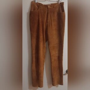Suede Pants